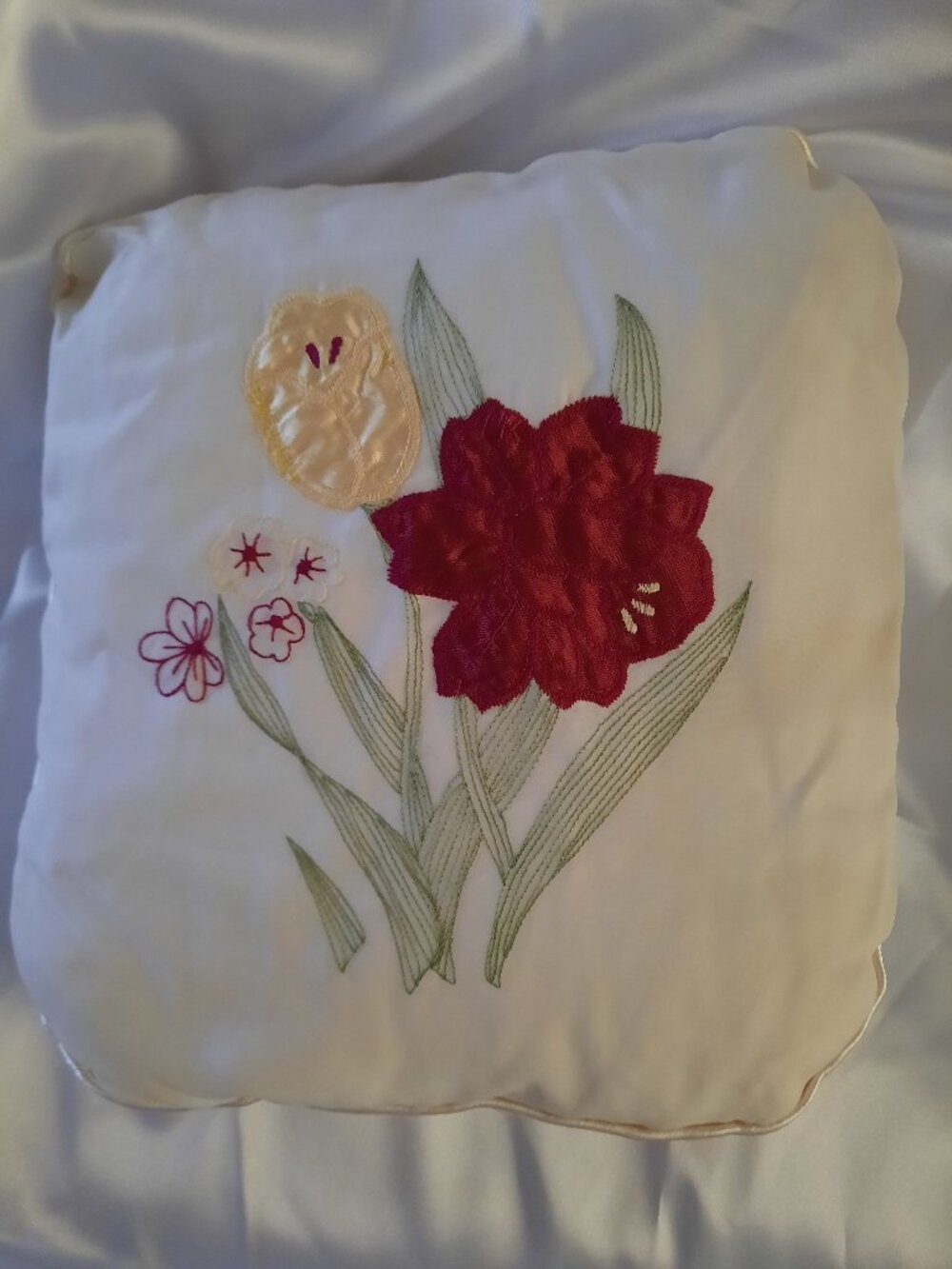 Brand New Handmade Flower Cushion